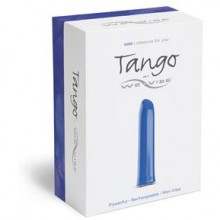 Вибромассажер USB перезаряжаемый WE-Vibe Tango Blue, из материала Пластик АБС, длина 9 см.