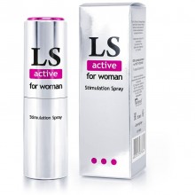 Возбуждающий спрей для женщин - «Lovespray Active for Woman», объем 18 мл, LB-18001, бренд Биоритм, 18 мл.
