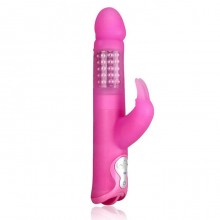Мощный розовый вибратор-ротатор премиум качества «Rotating Rabbit», Erotic fantasy HT-R2, бренд EroticFantasy, длина 13.5 см.