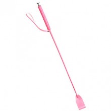 Стек с деревянной ручкой, цвет розовый, СК-Визит 5019-4, из материала Искусственная кожа, длина 70 см.