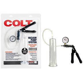 Вакуумная помпа California Exotic «Colt Vacuum Pump System», с манометром, SE-6790-00-2, бренд CalExotics, из материала Пластик АБС, коллекция Colt Gear Collection, длина 23 см.