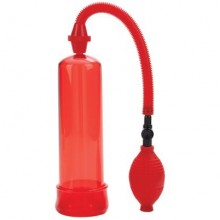 Красная вакуумная помпа California Exotic «Firemans Pump», длина 19 см, SE-1008-00-3, коллекция Optimum, длина 19 см.