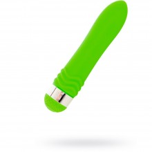 Классический женский вибратор, цвет зеленый, длина 14 см, Sexus Funny Five 931008-7, из материала Пластик АБС, длина 14 см.