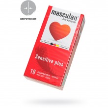 Masculan «Classic Senitive Type 1» презервативы нежные 10 шт., из материала Латекс, цвет Красный, длина 19 см.