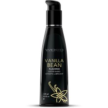 Wicked Aqua Vanilla Bean смазка для секса со вкусом ванильных бобов, объем 120 мл, 90324, из материала Водная основа, цвет Прозрачный, 120 мл.