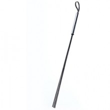СК-Визит стек-розги, цвет черный с серебристой ручкой, из материала Латекс, длина 62 см.