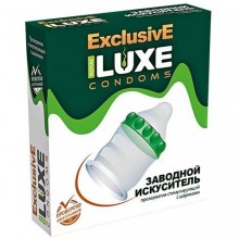 Презервативы с шариками от компании Luxe - Exclusive «Заводной искуситель», упаковка 1 шт, 141003, цвет Мульти, длина 18 см.