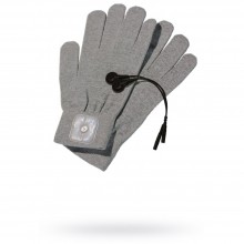 Электро-перчатки для массажа «Magic Gloves» от компании Mystim, цвет серый, размер OS, 46600, One Size (Р 42-48)