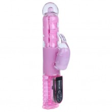 Интимный вибратор Hi-Tech «Love Stroker», цвет розовый, Baile BW-046433PK, из материала ПВХ, длина 24.5 см.