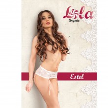 Изысканный кружевной пояс для чулок «Estel», размер 42-44, Lola Lingerie 11181-42-44
