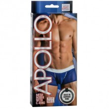 Мужские трусы-боксеры Apollo «Mesh Boxer with C-Ring», цвет синий, размер M/L, California Exotic 4205-10BXSE, бренд CalExotics
