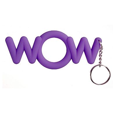Эрекционное кольцо-брелок «WOW Cockring Purple» SH-SHT056PUR, бренд Shots Media, диаметр 5.1 см.