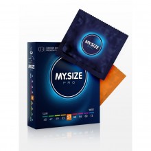 Презервативы латексные «My Size», размер 57, упаковка 3 шт, 0797MS, бренд R&S Consumer Goods GmbH, длина 17.8 см.