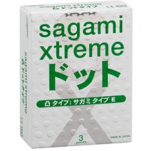 Презервативы с точечной текстурой «Xtreme Form-fit» от компании Sagami, упаковка 3 шт, Sag395, длина 19 см.