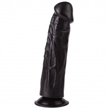 Фаллоимитатор для женщин на присоске, цвет черный, Биоклон 407400ru, бренд LoveToy А-Полимер, из материала ПВХ, длина 20 см.