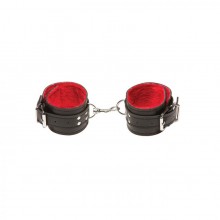 Оковы на ноги X-PLAY «Passion Fur Ancle Cuffs Red» 2063XP, цвет Черный