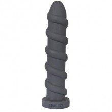 Дилдо Erasexa «Дилдо Спиралька», цвет черный, zoo37, из материала Силикон, длина 31 см.