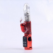 Хай-тек интимный вибратор с 24 видами вибрации и ротации White Lable 47048, бренд White Label, цвет Красный, длина 21 см.