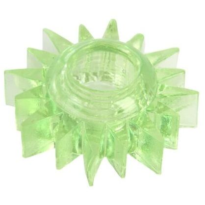Гелевое эрекционное кольцо, цвет зеленый, ToyFa 818004-7, из материала ПВХ, длина 2 см.