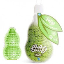 Минимастурбатор - яйцо «Juicy Груша», цвет зеленый, Topco Sales 1600435 TS, из материала TPE, длина 7.01 см.