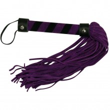 BDSM Плетка Bad Kitty «Lila», цвет фиолетовый, бренд Orion, из материала Замша, длина 38 см.