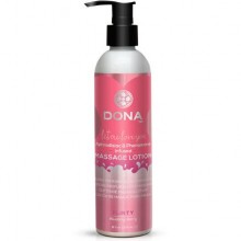 Увлажняющий лосьон для массажа DONA Massage Lotion Flirty Aroma: Blushing Berry 235 мл, из материала Водная основа, 235 мл.