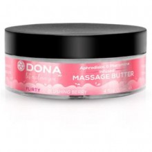 Увлажняющий крем-масло для массажа DONA Massage Butter Flirty Aroma: Blushing Berry 115 мл, 115 мл.