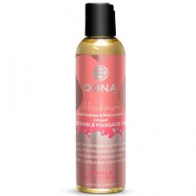 Вкусовое массажное масло DONA «Kissable Massage Oil Vanilla Buttercream», объем 125 мл, из материала Масляная основа, 125 мл.