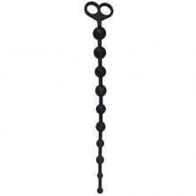 Анальный стимулятор-елочка «Juggling Ball», цвет черный, Toyz4lovers T4L-700915, длина 33.6 см.