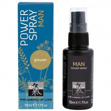 Hot «Shiatsu Man Power Spray» стимулирующий спрей для мужчин «Самурай», объем 50 мл, 66082, бренд Hot Products, из материала Силиконовая основа, цвет Черный, 50 мл.