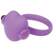Эрекционное виброкольцо «Heart Beat Cock Ring», цвет фиолетовое Toyz4lovers T4L-801788, из материала Силикон, цвет Сиреневый, диаметр 3 см.