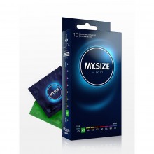 Латексные презервативы MY SIZE, размер 47, упаковка 10 шт., бренд R&S Consumer Goods GmbH, длина 16 см.