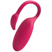 Женский вибратор «Smart Flamingo» для G-точки премиум класса, Magic Motion 861098, из материала Силикон, цвет Розовый, длина 7.5 см.