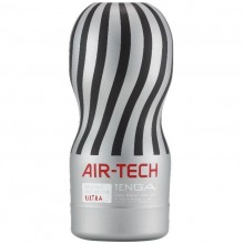 TENGA «Air-Tech Ultra Size» многоразовый мужской стимулятор, из материала TPE, цвет Серый, длина 19 см.