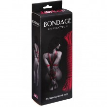 Веревка для бондажа «Bondage Collection Red», Lola Toys 1040-04, из материала Полиэстер, цвет Красный, 9 м.