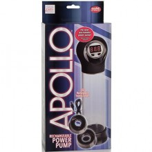 Автоматическая перезаряжаемая мужская вакуумная помпа «Apollo Recharge Power Pump», SE-1036-30-3, бренд CalExotics, цвет Черный