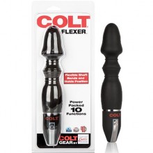 Анальный вибратор-стимулятор «Colt Flexer», California Exotic SE-6908-03-2, бренд CalExotics, из материала Силикон, коллекция Colt Gear Collection, цвет Черный, длина 14 см.