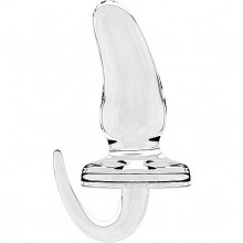 «SONO №15 Rubber Butt Plug 6inch» резиновая анальная пробка с наконечником, цвет прозрачный, Shots Media SH-SON015TRA, длина 15.5 см.