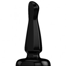 Резиновая анальная пробка «Bottom Line 6 Model 3 Rubber Black», Shots Media SH-BTM011BLK, длина 15.5 см.