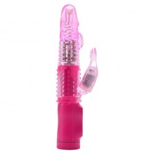 Женский хай-тек вибратор с клиторальным стимулятором-кроликом «Magic Tales Secret Heart», цвет розовый, T4L-903456, бренд Toyz4lovers, длина 21.5 см.
