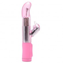 Вибратор-дельфинчик для женщин с клиторальным стимулятором «Magic Tales Sweet Pink Dolphin», цвет розовый, Toyz4lovers T4L-903455, из материала TPE, длина 22.5 см.