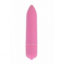 Мини-вибратор пуля «Power Bullet Pink», цвет розовый, Shots Toys SH-SHT048PNK, из материала Пластик АБС, длина 8.5 см.