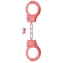 Металлические наручники «Metal Handcuffs», цвет красный, Shots Toys SH-SHT347RED