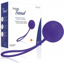 JoyDivision «Joyballs Trend» матовый вагинальный шарик, цвет фиолетовый, из материала Силикон, длина 11 см.