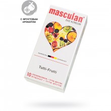 Masculan «Ultra Tutti-Frutti Type 1» презервативы с фруктовым ароматом 10 шт., из материала Латекс, длина 19 см.