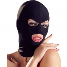 Матерчатая маска-шлем для БДСМ, бренд Orion, цвет Черный, One Size (Р 42-48)