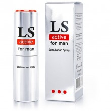 Мужской стимулирующий спрей «Lovespray Active for Man», объем 18 мл, LB-18002, бренд Биоритм, 18 мл.