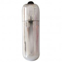 Вибропуля, цвет серебро, длина 5.5 см, диаметр 1.7 см, EE-10184, бренд Bior Toys, цвет Серебристый, длина 5.5 см.