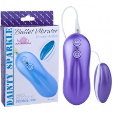 Виброяйцо «Dainty Sparkle», цвет фиолетовый, 10 режимов вибрации, 35011, бренд Aphrodisia, из материала Пластик АБС