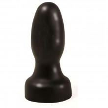 Закругленная анальная пробка, цвет черный, Биоклон 426400ru, из материала ПВХ, длина 10 см.